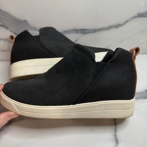 Ryka Wmns Black Faux Leather Vera Fashion Wedge Sneakers Sz 10 Comfort Slip-On - Picture 6 of 8